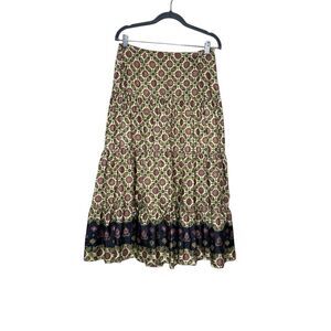 Marshall Fields vintage silk boho maxi skirt size 4